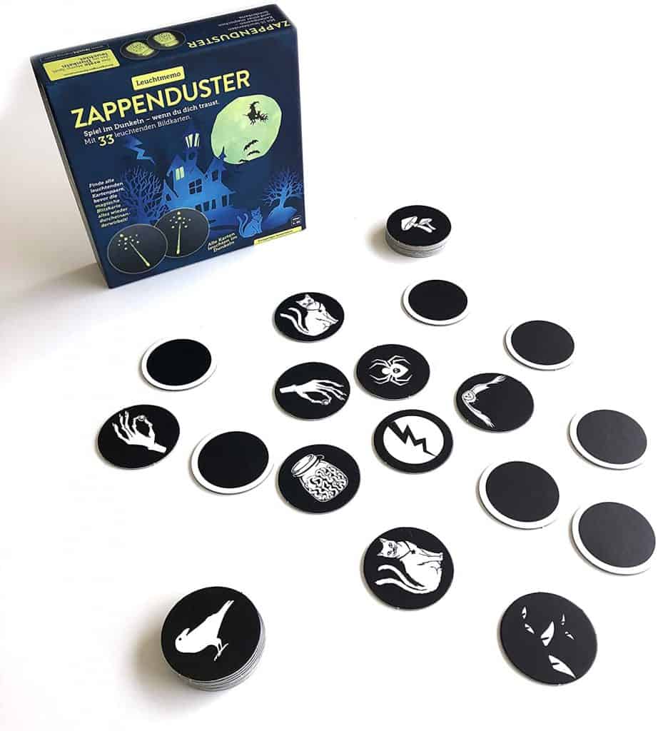 Zappenduster-Halloween-Leuchtmemo-Zauberer-kinderspiel-Alexander Kranz-Mars, Spieleautor, kindergeschenk-familienspiel, World Memory Champion (ML) Simon Reinhard Hexenspiel