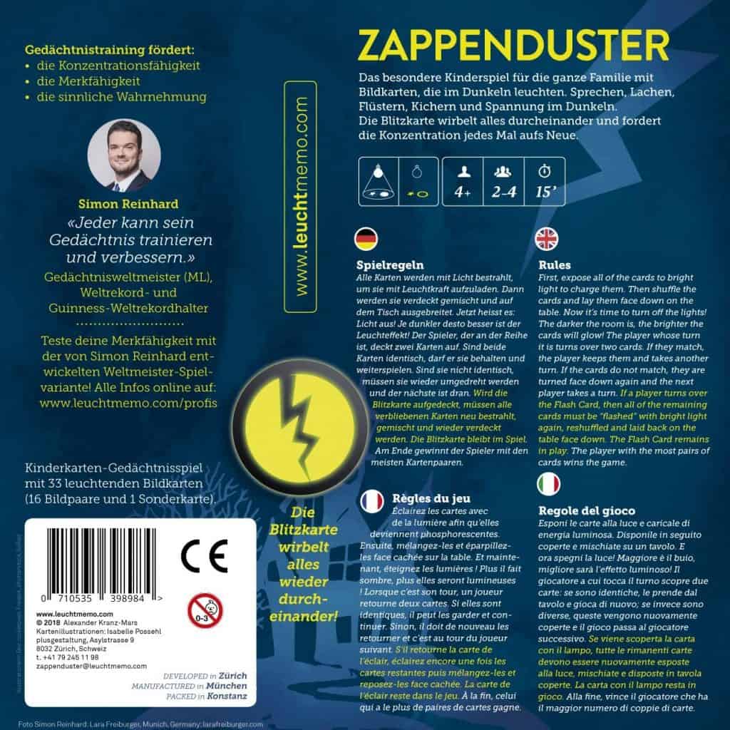 Zappenduster-Halloween-Leuchtmemo-Zauberer-kinderspiel-Alexander Kranz-Mars, Spieleautor, kindergeschenk-familienspiel, World Memory Champion (ML) Simon Reinhard Hexenspiel